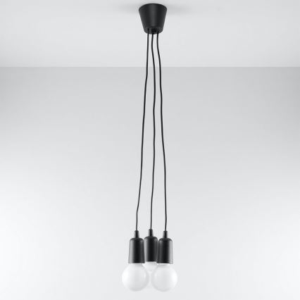 Hanglamp aan koord DIEGO 3xE27/60W/230V