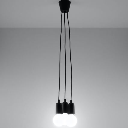 Hanglamp aan koord DIEGO 3xE27/60W/230V