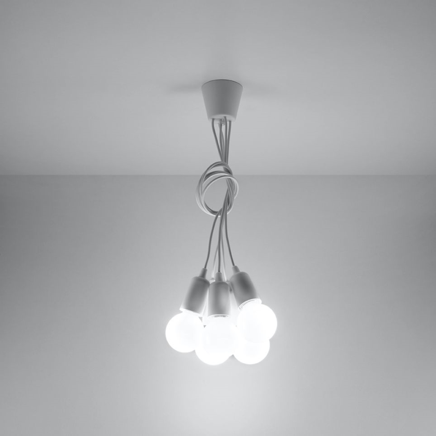 Hanglamp aan koord DIEGO 5xE27/60W/230V