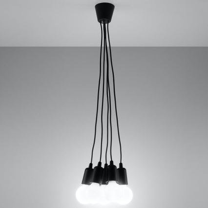 Hanglamp aan koord DIEGO 5xE27/60W/230V