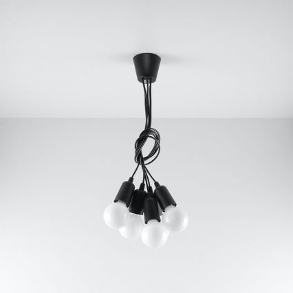 Hanglamp aan koord DIEGO 5xE27/60W/230V