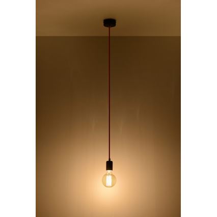 Hanglamp aan koord EDISON 1xE27/60W/230V zwart