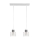 Hanglamp aan koord EDISON 2x E27 / 60W / 230V