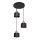 Hanglamp aan koord EDISON 3xE27/15W/230V