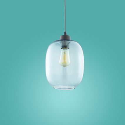 Hanglamp aan koord ELIO 1xE27/15W/230V blauw