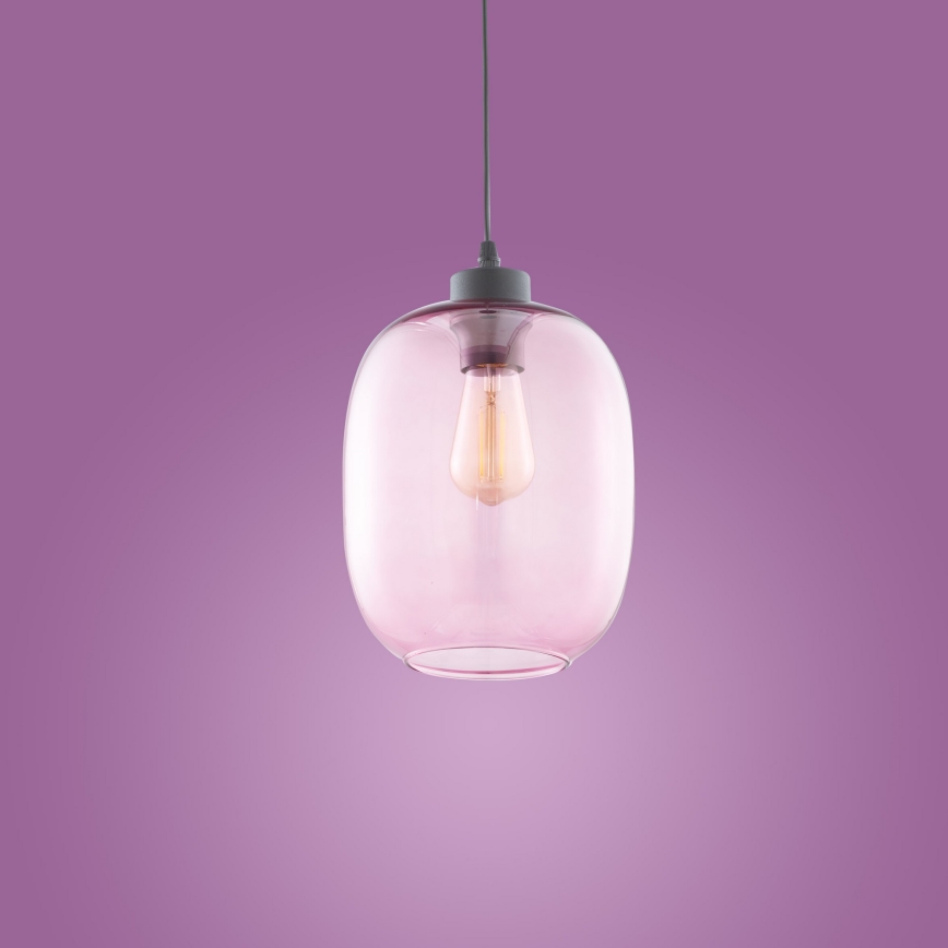 Hanglamp aan koord ELIO 1xE27/60W/230V roze