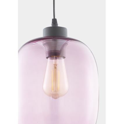 Hanglamp aan koord ELIO 1xE27/60W/230V roze