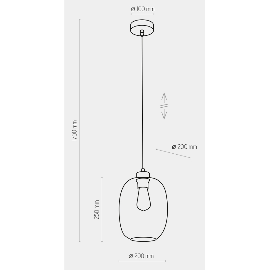 Hanglamp aan koord ELIO 1xE27/60W/230V roze