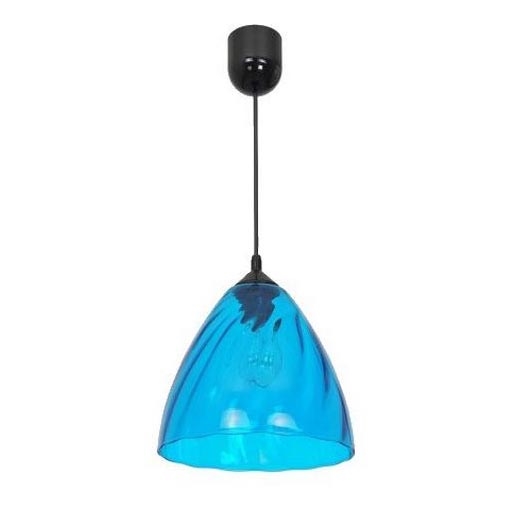 Hanglamp aan koord FLASH 1xE27/60W/230V blauw