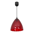Hanglamp aan koord FLASH 1xE27/60W/230V rood