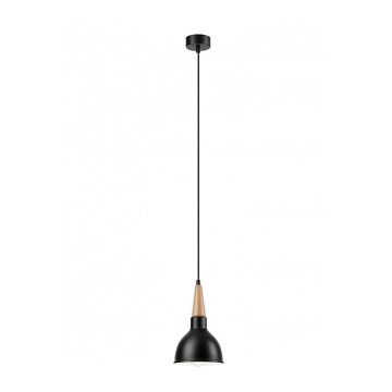 Hanglamp aan koord FRANCESCA 1xE27/60W/230V zwart