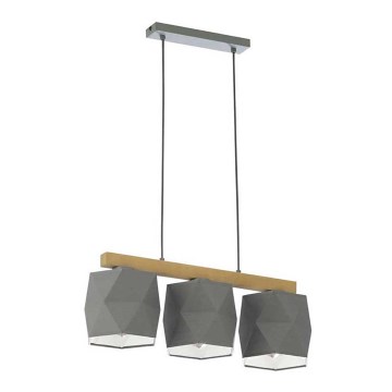 Hanglamp aan koord GEPPETTO 3xE27/60W/230V