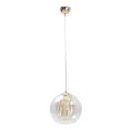 Hanglamp aan koord GLAMI 1xE27/60W/230V gouden