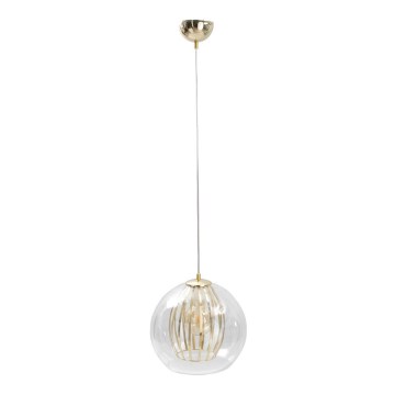 Hanglamp aan koord GLAMI 1xE27/60W/230V gouden