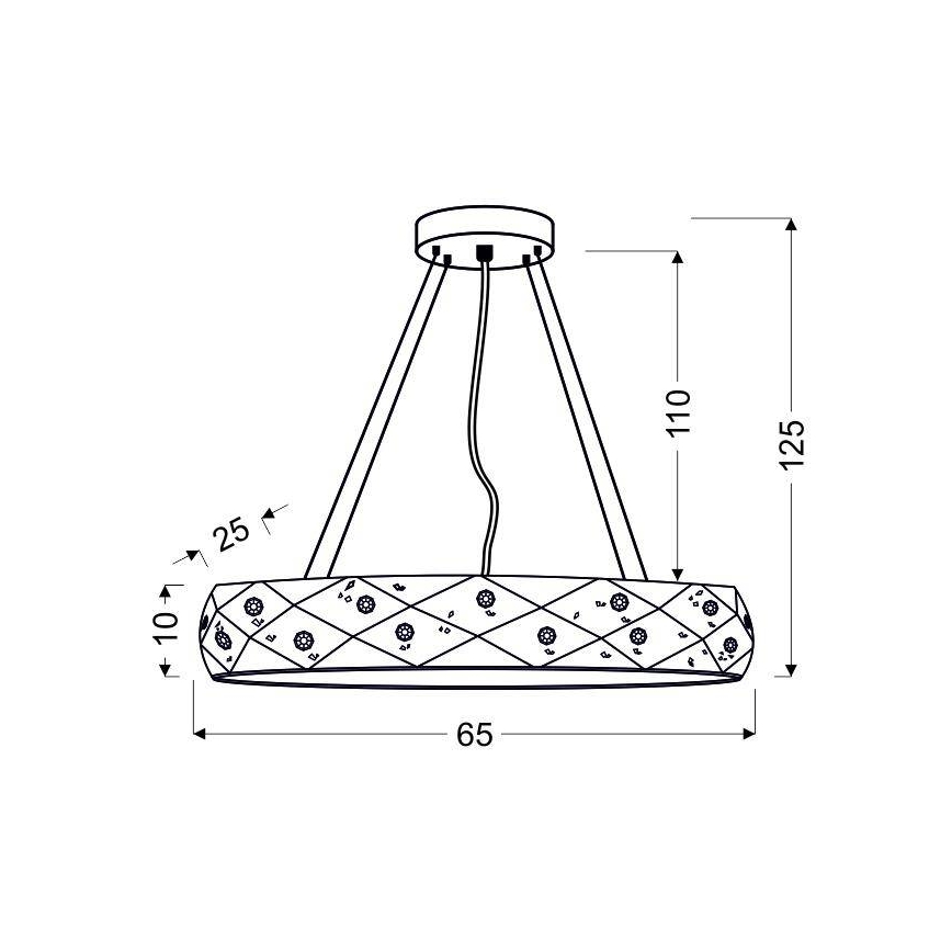 Hanglamp aan koord GLANCE 5xG9/40W/230V