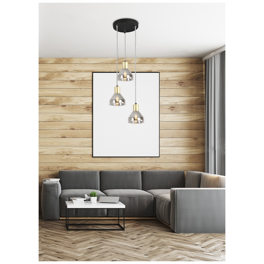 Hanglamp aan koord GREGORY 3xE14/40W/230V