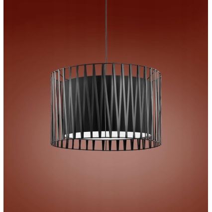 Hanglamp aan koord HARMONY BLACK 3xE27/60W/230V