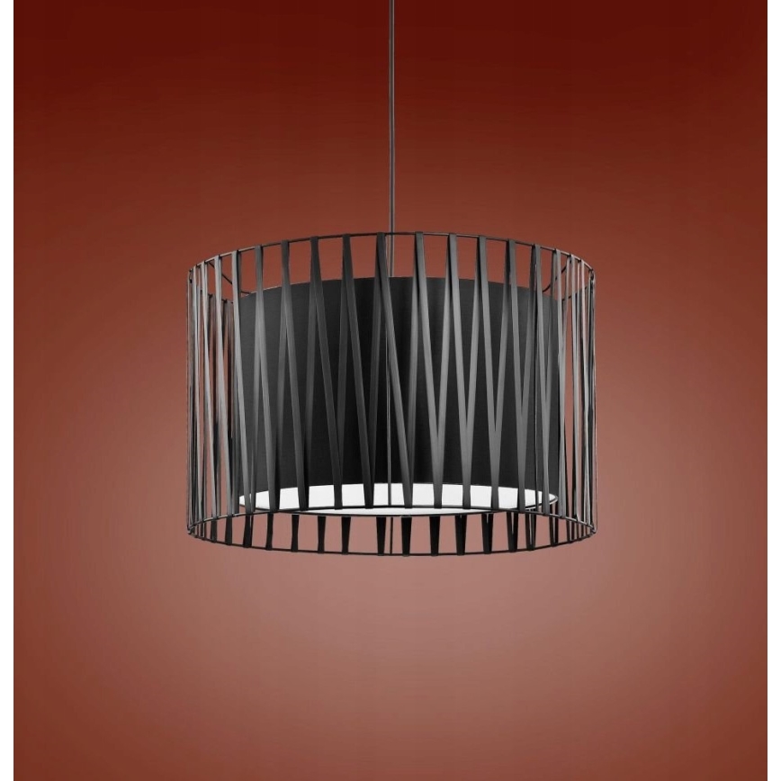 Hanglamp aan koord HARMONY BLACK 3xE27/60W/230V