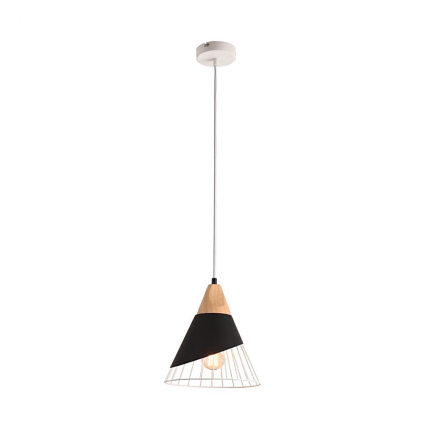 Hanglamp aan koord IRIS 1xE27/40W/230V zwart