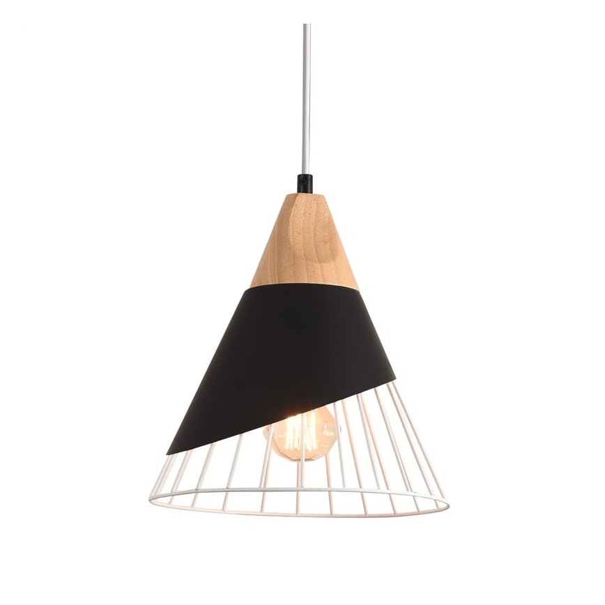 Hanglamp aan koord IRIS 1xE27/40W/230V zwart