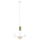 Hanglamp aan koord IZA 1xE27/60W/230V wit/gouden
