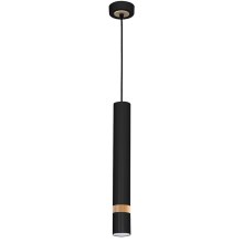 Hanglamp aan koord JOKER BLACK WOOD 1xGU10/8W/230V