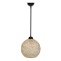 Hanglamp aan koord JUTE 1xE27/60W/230V beige