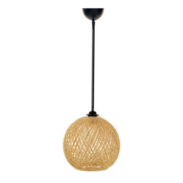Hanglamp aan koord JUTE 1xE27/60W/230V beige