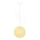 Hanglamp aan koord JUTE 1xE27/60W/230V geel