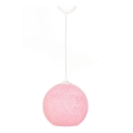 Hanglamp aan koord JUTE 1xE27/60W/230V roze