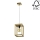 Hanglamp aan koord KAGO 1xE27/60W/230V mat eiken - FSC-gecertificeerd