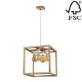 Hanglamp aan koord KAGO 4xE27/60W/230V - FSC-gecertificeerd