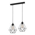 Hanglamp aan koord KARO 2xE27/15W/230V