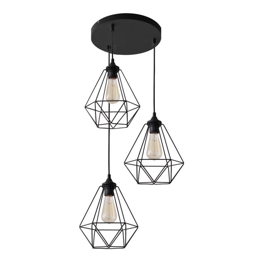 Hanglamp aan koord KARO 3xE27/15W/230V