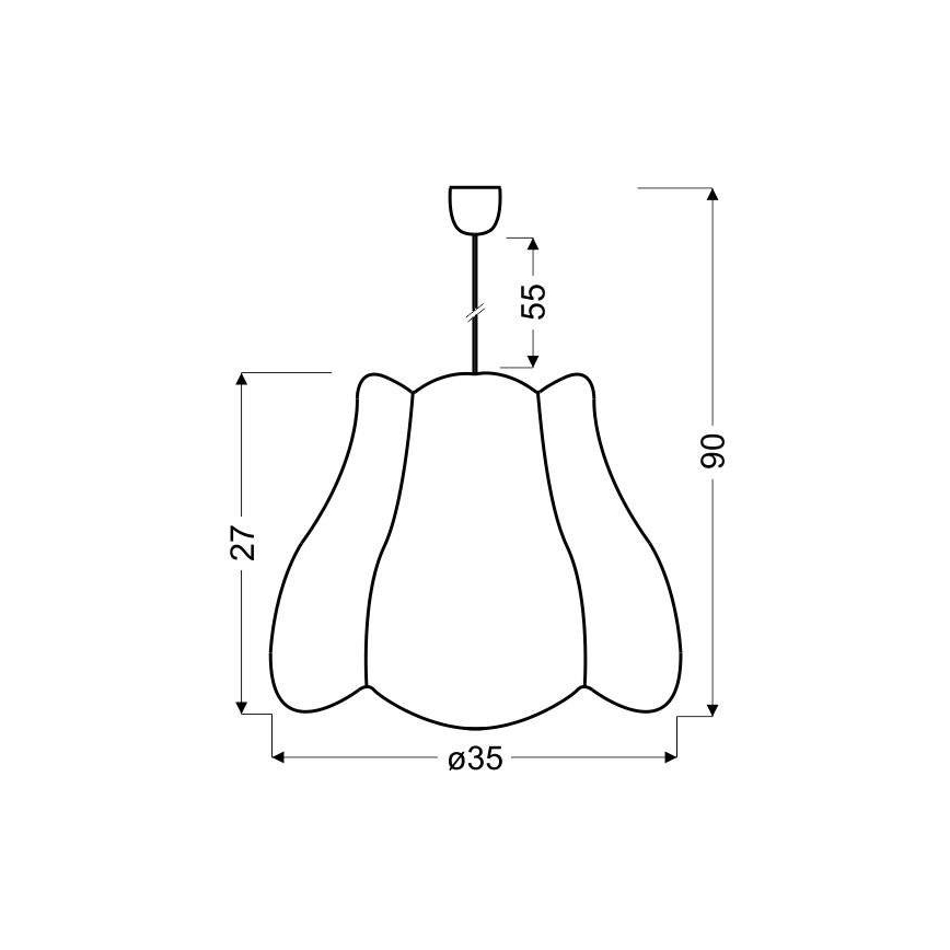 Hanglamp aan koord kinderkamer ZUZA 1xE27/60W/230V blauw