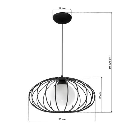Hanglamp aan koord KRONOS 1xE14/40W/230V