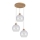 Hanglamp aan koord LINEA 3xE27/60W/230V - FSC-gecertificeerd