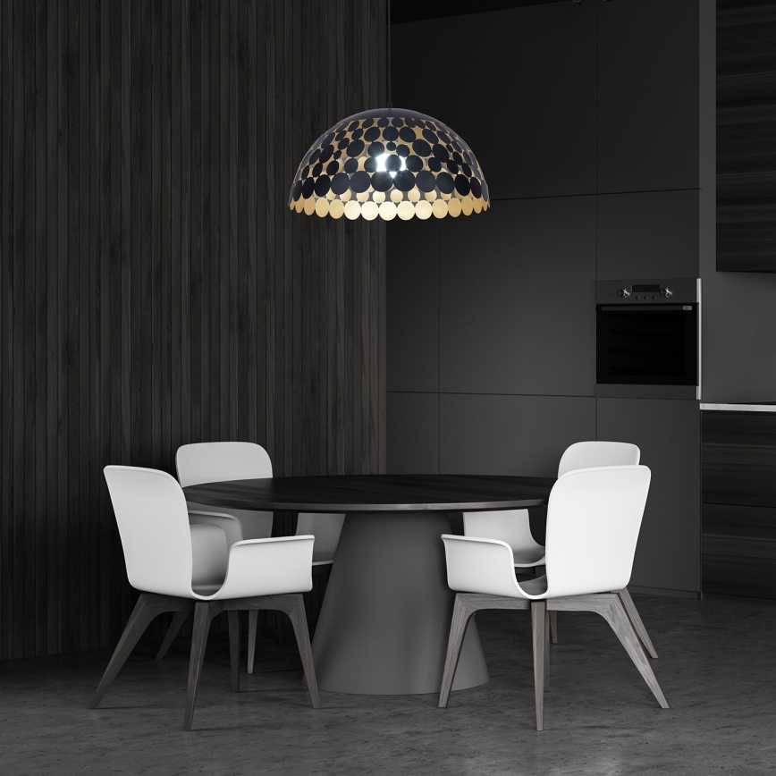 Hanglamp aan koord LISA BLACK 1xE27/60W/230V