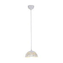 Hanglamp aan koord LISA WHITE 1xE27/60W/230V