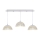 Hanglamp aan koord LISA WHITE 3xE27/60W/230V