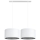 Hanglamp aan koord LORI 2xE27/60W/230V wit