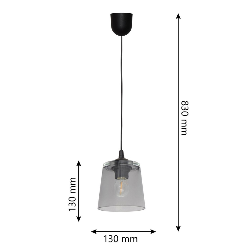 Hanglamp aan koord LUCEA 1x E27 / 15W / 230V
