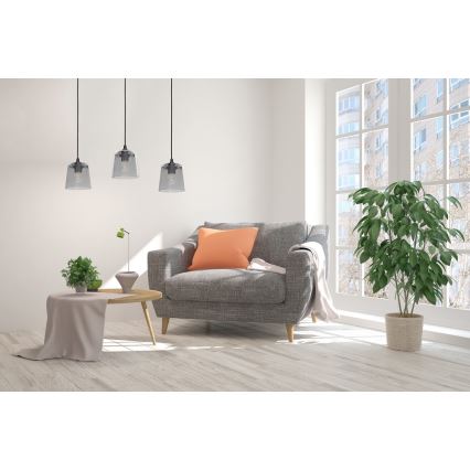 Hanglamp aan koord LUCEA 3x E27 / 15W / 230V