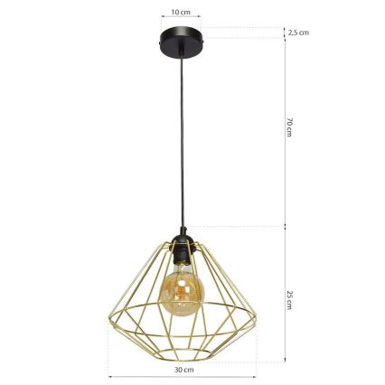 Hanglamp aan koord LUPO 1xE27/60W/230V