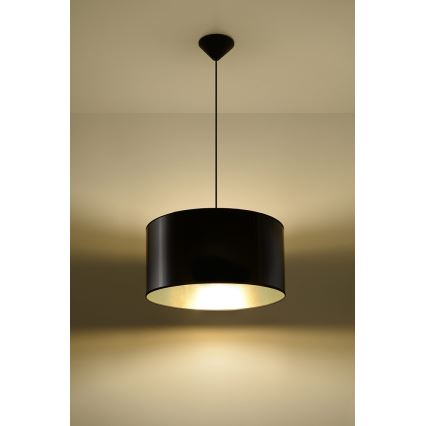 Hanglamp aan koord LUXOR 40 1xE27/60W/230V gouden/zwart