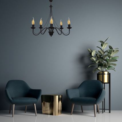 Hanglamp aan koord MALBO II 5xE14/10W/230V