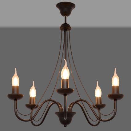 Hanglamp aan koord MALBO II 5xE14/10W/230V