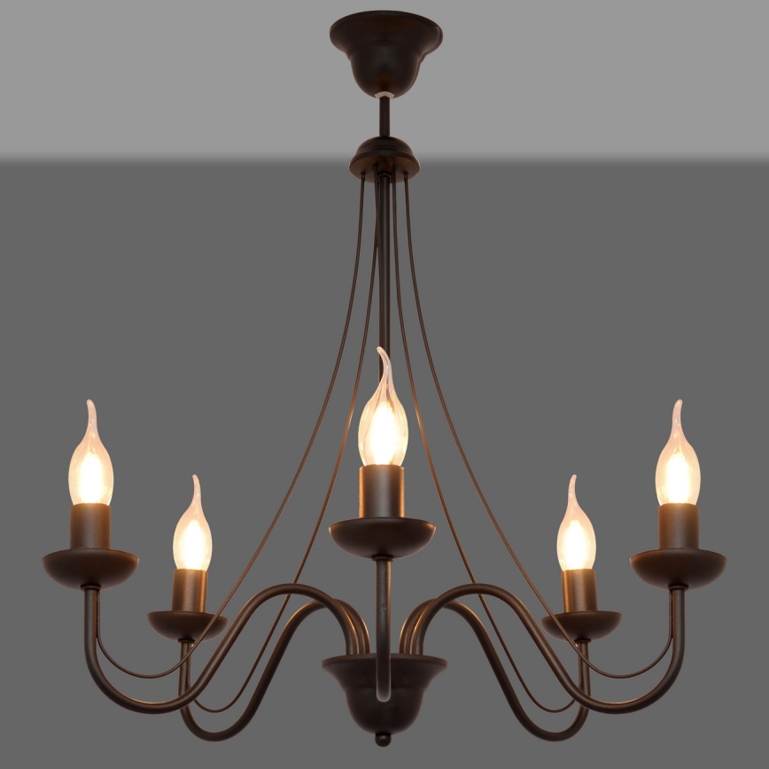 Hanglamp aan koord MALBO II 5xE14/10W/230V