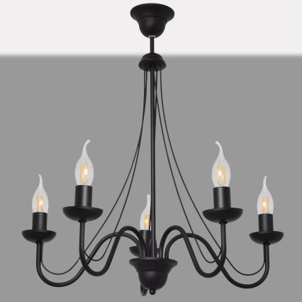 Hanglamp aan koord MALBO II 5xE14/10W/230V