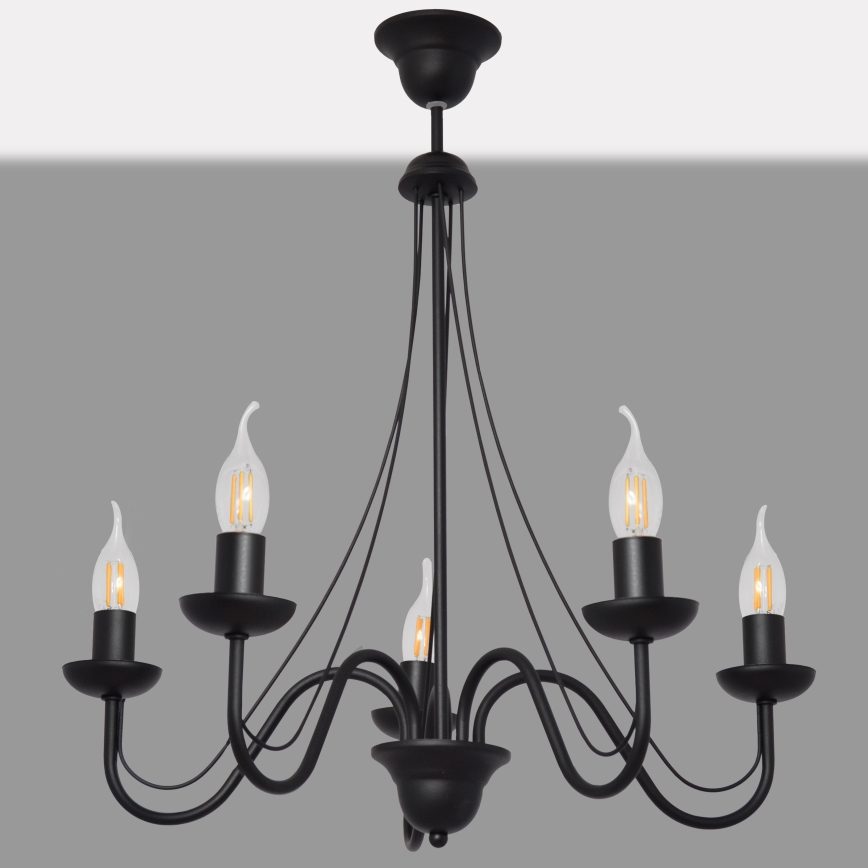 Hanglamp aan koord MALBO II 5xE14/10W/230V